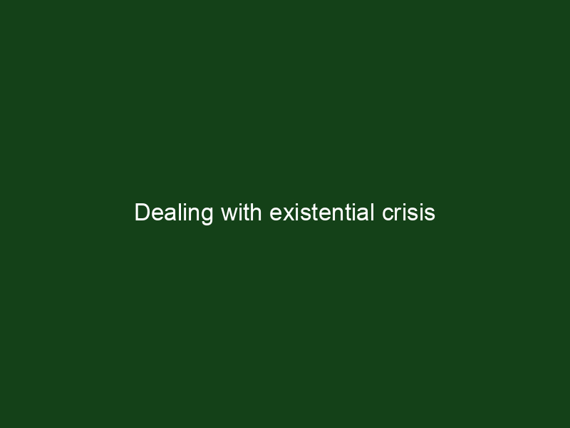 Dealing With Existential Crisis - Key To Study